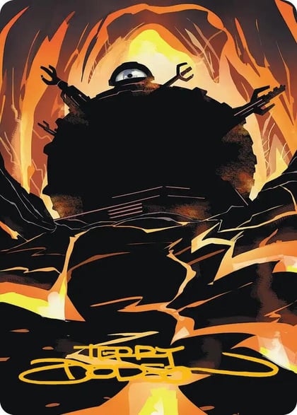 Technodrome Art Card (Gold-Stamped Signature), Art Series: Teenage Mutant Ninja Turtles 22