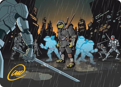 The Last Ronin's Technique Art Card (Gold-Stamped Signature), Art Series: Teenage Mutant Ninja Turtles 23