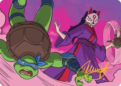 Kitsune's Technique Art Card (Gold-Stamped Signature), Art Series: Teenage Mutant Ninja Turtles 24