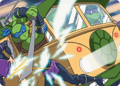 Don & Leo, Problem Solvers Art Card (Gold-Stamped Signature), Art Series: Teenage Mutant Ninja Turtles 30