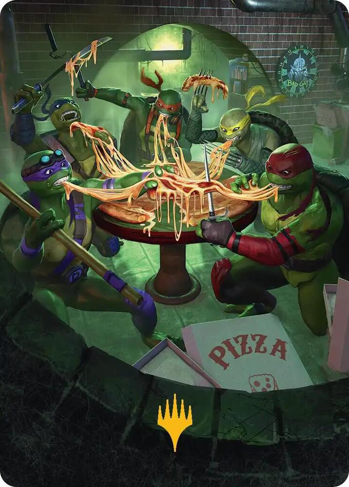 Food Chain Art Card (Gold-Stamped), Art Series: Teenage Mutant Ninja Turtles 33