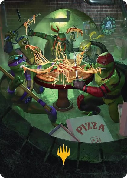 Food Chain Art Card (Gold-Stamped), Art Series: Teenage Mutant Ninja Turtles 33