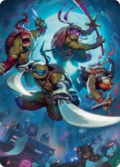 Heroes in a Half Shell Art Card, Art Series: Teenage Mutant Ninja Turtles 41