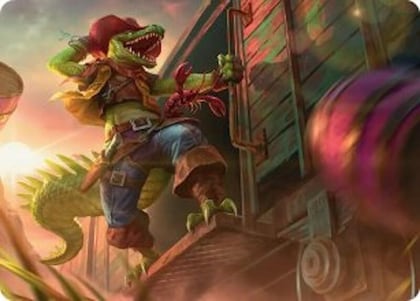 Leatherhead, Iron Gator Art Card, Art Series: Teenage Mutant Ninja Turtles 43