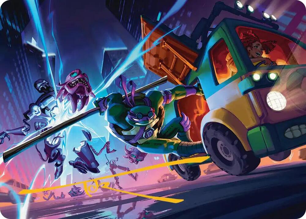 Donatello, Rad Scientist Art Card (Gold-Stamped Signature), Art Series: Teenage Mutant Ninja Turtles 47