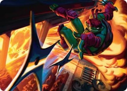 Storm of Steel Art Card, Art Series: Teenage Mutant Ninja Turtles 48