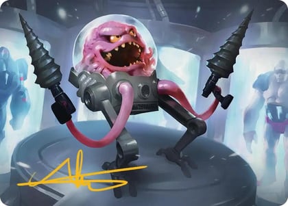 Krang, Master Mind Art Card (4/54) (Gold-Stamped Signature), Art Series: Teenage Mutant Ninja Turtles 4