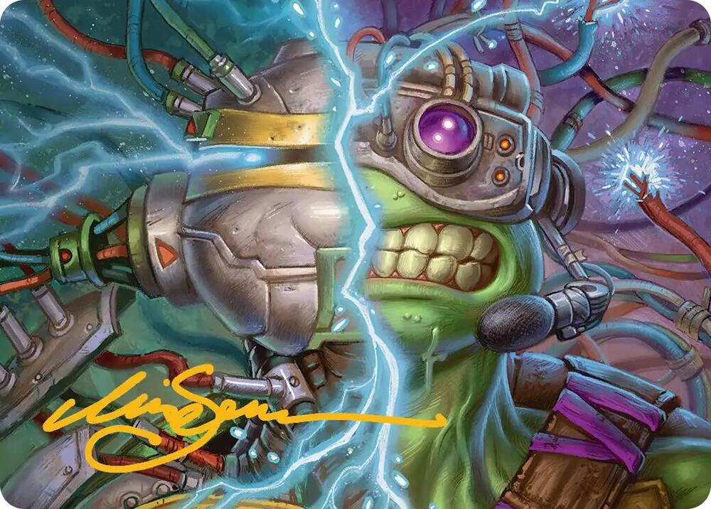 Mind Transfer Protocol Art Card (Gold-Stamped Signature), Art Series: Teenage Mutant Ninja Turtles 5