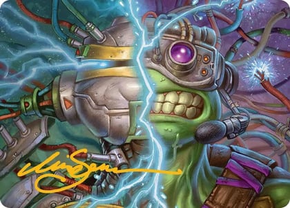 Mind Transfer Protocol Art Card (Gold-Stamped Signature), Art Series: Teenage Mutant Ninja Turtles 5