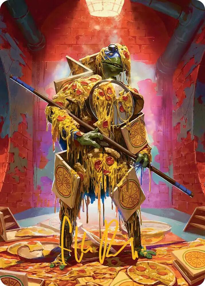 Commander's Plate Art Card (Gold-Stamped Signature), Art Series: Teenage Mutant Ninja Turtles 50