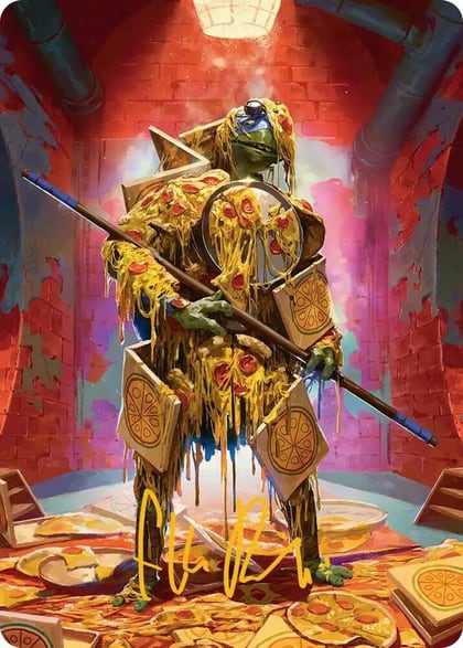 Commander's Plate Art Card (Gold-Stamped Signature), Art Series: Teenage Mutant Ninja Turtles 50