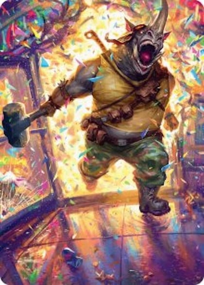 Rocksteady, Rowdy Rhino Art Card, Art Series: Teenage Mutant Ninja Turtles 54