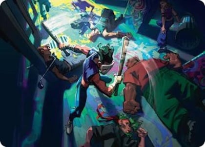 Pain 101 Art Card, Art Series: Teenage Mutant Ninja Turtles 6