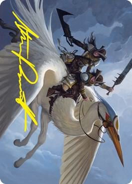 Gryffwing Cavalry Art Card (Gold-Stamped Signature), Art Series: Innistrad: Crimson Vow 11