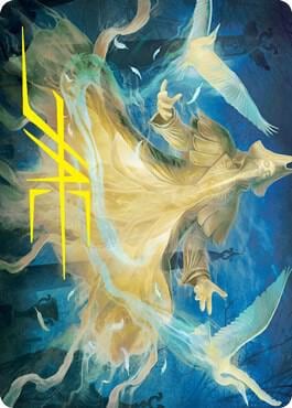 Heron-Blessed Geist Art Card (Gold-Stamped Signature), Art Series: Innistrad: Crimson Vow 13