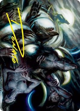 Lunar Rejection Art Card (Gold-Stamped Signature), Art Series: Innistrad: Crimson Vow 23