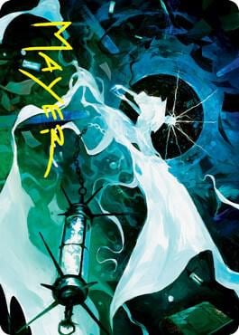 Thirst for Discovery Art Card (Gold-Stamped Signature), Art Series: Innistrad: Crimson Vow 25