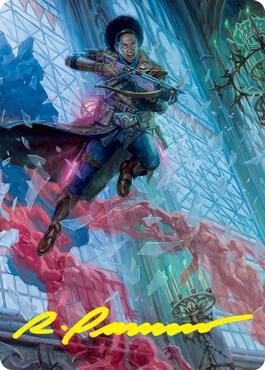 Kaya, Geist Hunter Art Card (Gold-Stamped Signature), Art Series: Innistrad: Crimson Vow 3