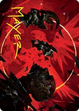 Abrade Art Card (Gold-Stamped Signature), Art Series: Innistrad: Crimson Vow 38