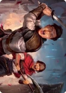 Daybreak Combatants Art Card, Art Series: Innistrad: Crimson Vow 42
