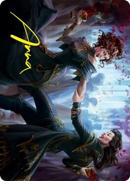 Falkenrath Celebrants (43/81) Art Card (Gold-Stamped Signature), Art Series: Innistrad: Crimson Vow 43