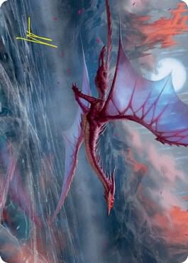 Manaform Hellkite Art Card (Gold-Stamped Signature), Art Series: Innistrad: Crimson Vow 46