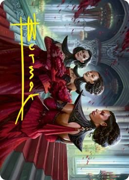 Olivia's Attendants Art Card (Gold-Stamped Signature), Art Series: Innistrad: Crimson Vow 47