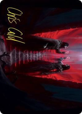 Vampires' Vengeance Art Card (Gold-Stamped Signature), Art Series: Innistrad: Crimson Vow 49
