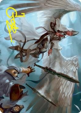 Angelic Quartermaster Art Card (Gold-Stamped Signature), Art Series: Innistrad: Crimson Vow 5