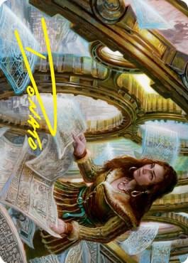 Cartographer's Survey Art Card (Gold-Stamped Signature), Art Series: Innistrad: Crimson Vow 51