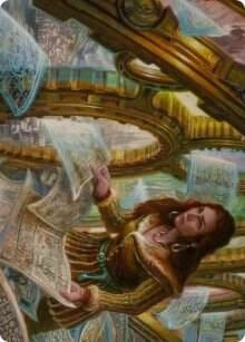 Cartographer's Survey Art Card, Art Series: Innistrad: Crimson Vow 51