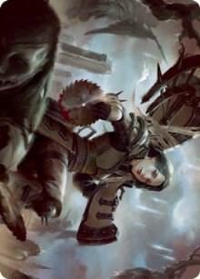Sawblade Slinger Art Card, Art Series: Innistrad: Crimson Vow 54