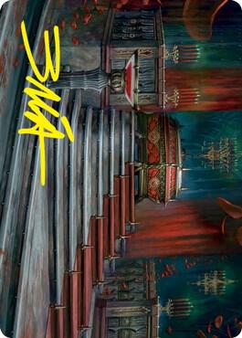 Edgar Markov's Coffin Art Card (Gold-Stamped Signature), Art Series: Innistrad: Crimson Vow 60