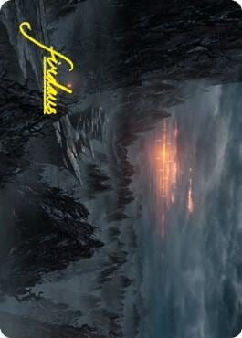 Sundown Pass Art Card (Gold-Stamped Signature), Art Series: Innistrad: Crimson Vow 68