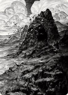 Mountain Art Card, Art Series: Innistrad: Crimson Vow 80