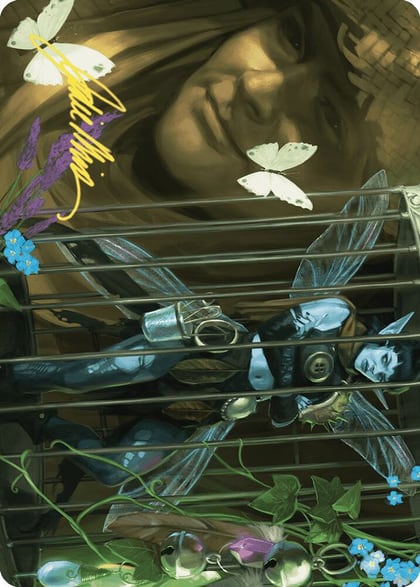 Cooped Up Art Card (Gold-Stamped Signature), Art Series: Wilds of Eldraine 1