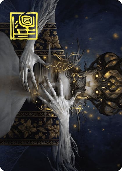 Ego Drain Art Card (Gold-Stamped Signature), Art Series: Wilds of Eldraine 12