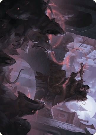 Gnawing Crescendo Art Card, Art Series: Wilds of Eldraine 17