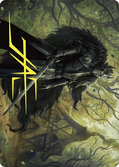 Agatha's Champion Art Card (Gold-Stamped Signature), Art Series: Wilds of Eldraine 22