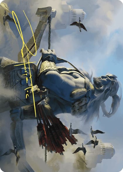 Skybeast Tracker Art Card (Gold-Stamped Signature), Art Series: Wilds of Eldraine 27