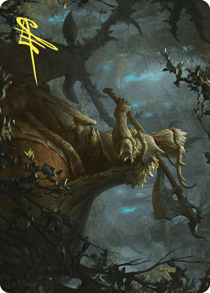 Verdant Outrider Art Card (Gold-Stamped Signature), Art Series: Wilds of Eldraine 28