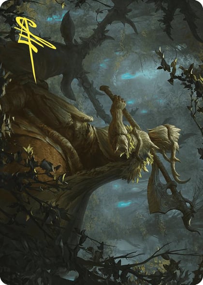 Verdant Outrider Art Card (Gold-Stamped Signature), Art Series: Wilds of Eldraine 28