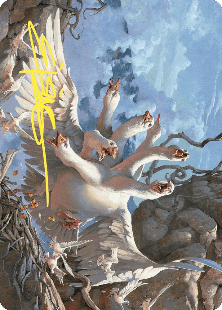 The Goose Mother Art Card (Gold-Stamped Signature), Art Series: Wilds of Eldraine 29