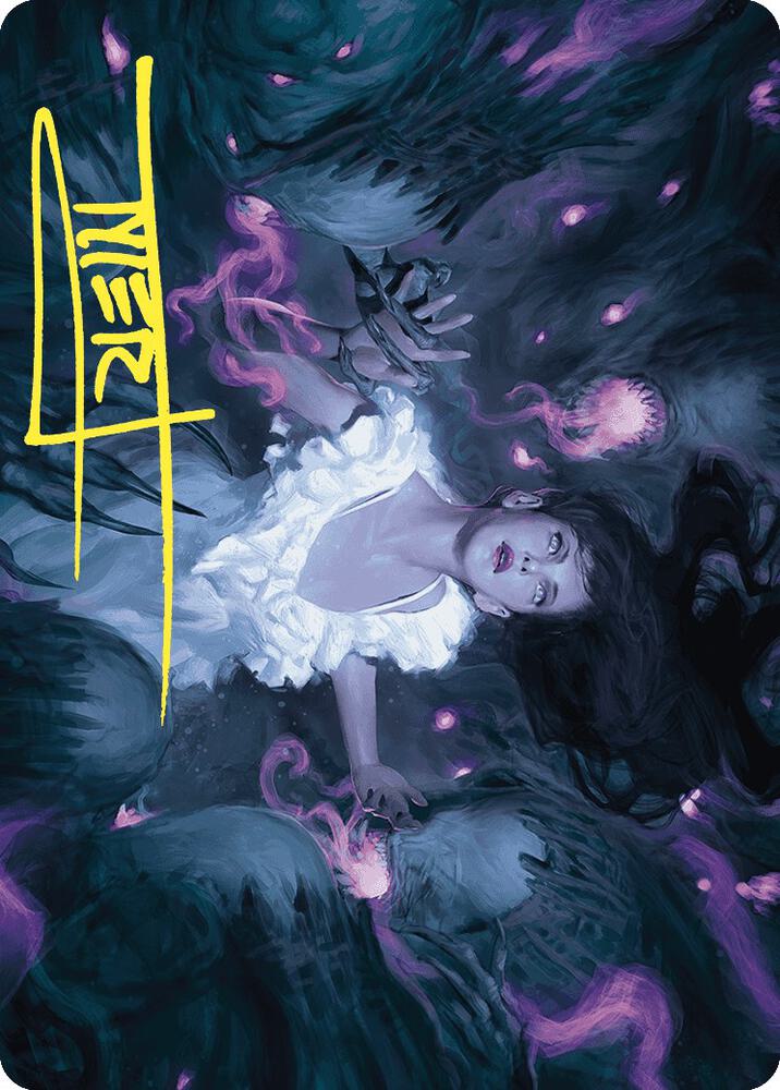 Neva, Stalked by Nightmares Art Card (Gold-Stamped Signature), Art Series: Wilds of Eldraine 30
