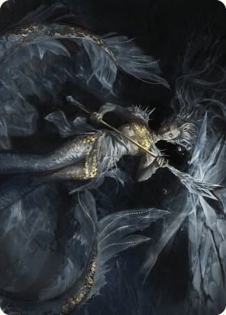 Sharae of Numbing Depths Art Card, Art Series: Wilds of Eldraine 32
