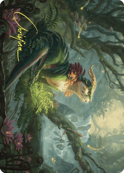 Elusive Otter Art Card (Gold-Stamped Signature), Art Series: Wilds of Eldraine 37