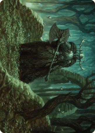 Mosswood Dreadknight Art Card, Art Series: Wilds of Eldraine 40