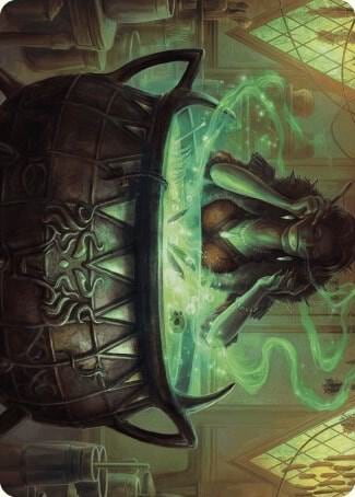 Agatha's Soul Cauldron Art Card, Art Series: Wilds of Eldraine 42