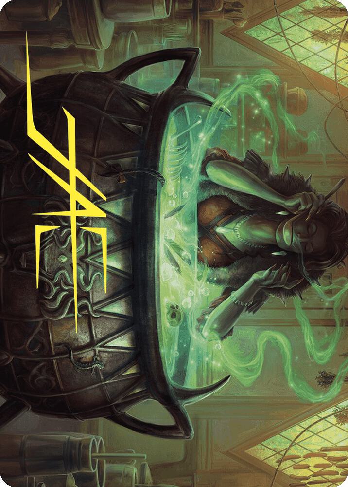 Agatha's Soul Cauldron Art Card (Gold-Stamped Signature), Art Series: Wilds of Eldraine 42