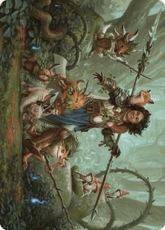 Ellivere of the Wild Court Art Card, Art Series: Wilds of Eldraine 49